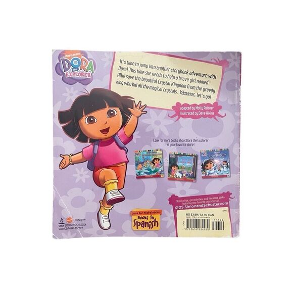 Nickelodeon Dora The Explorer “Dora Saves Crystal Kingdom” Paperback Book - Picture 3 of 4